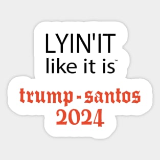 Trump - Santos 2024 Sticker